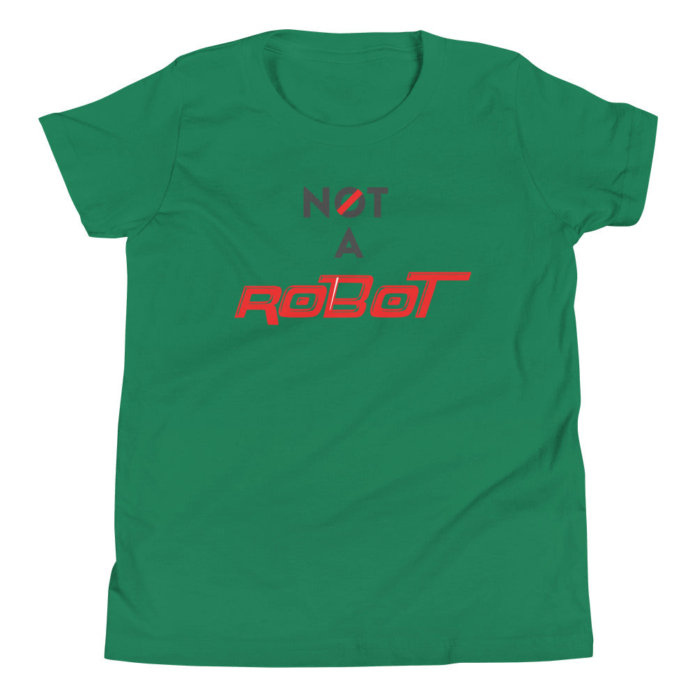 Not a Robot Kid's T-Shirt&color_Kelly