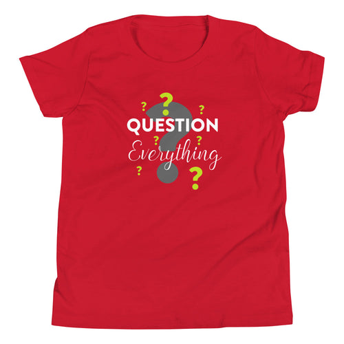 Question Everything Kid's T-Shirt&color_Red
