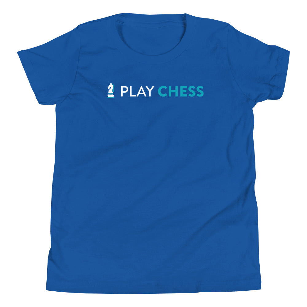  Kids I Play On ChessKid Blocky Tee Shirt Boy and Girl Chess  Fans : Clothing, Shoes & Jewelry